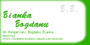 bianka bogdanu business card